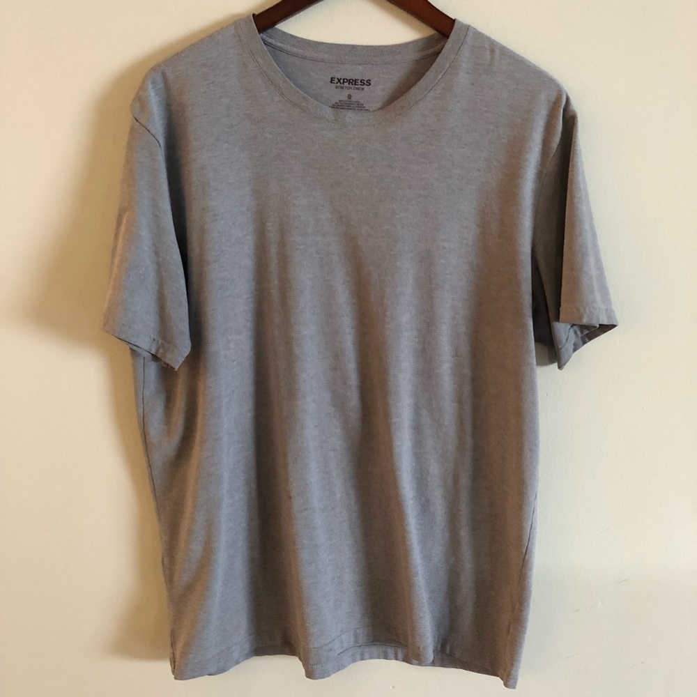 Like New Express basic heather gray stretch tee XL